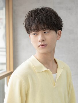 カラン エ ノエル(Calin et Noel) メンズマッシュ韓国マッシュマッシュショート毛流れパーマ