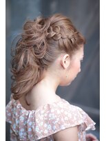 バックステージサカエ(BACK STAGE SAKAE)&nbsp;編み込みモヒカンアップ　by　BACKSTAGE