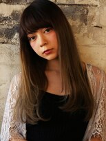マスト ヘアー(must hair)&nbsp;ラウンドバングナチュラルストレート×透明感ココアブラウン20代