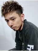 九産大前ホロホロHair メンズサイドパートツーブロックショート