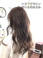 ヘア デザイン 虹いろのはさみ&nbsp;イルミナカラーでツヤ感 アップ  ロングヘア