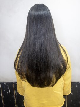 オースト ヘアー ステラ 新宿店(Aust hair Stella) 美髪ワンカール×ネイビーカラー　K