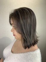 アンダーバーホワイト 大阪上本町店(_WHITE)&nbsp;切りっぱなしワンレンボブハイライト