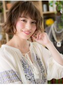 ■羽の様なくせ毛風ふわくしゅ小顔ボブ12-17★上尾20代30代40代
