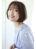 艶のある、上品カジュアルなボブ