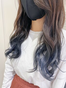 コル(CoL) 淡いブルーのグラデーションカラー【RIE】