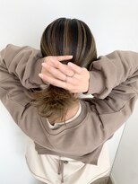 ヘアー アトリエ アンジー(Hair Atelier Angee)&nbsp;結んだ時にお洒落なバレイヤージュカラー