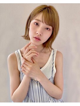 レイラバイアフロート 吉祥寺(Lila by afloat) ハイトーン×切りっぱなしボブ【アフロート吉祥寺 緒方】