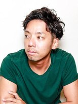 ワンワンオー バーバーショップ 長浜店(@110 BARBER SHOP) 30~40代におすすめ無造作パーマスタイル