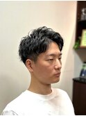 ビジネスパーマ/パーマ/アップバング/メンズパーマ/床屋