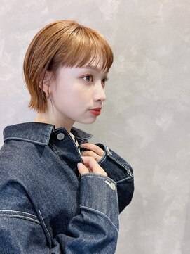 トルネード(TORNADO) 大人ショートボブ前髪ありミニボブ切りっぱなし丸顔K20240614