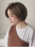 【hill's】杉山 大人可愛い前髪なしショートボブ*ハイライト