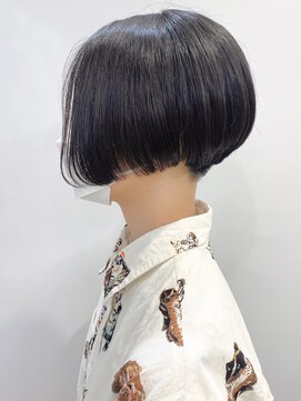 モリオフロムロンドン 松戸店(Morio from London) 【松戸　石山】黒髪刈り上げハンサムショート前下がり20代