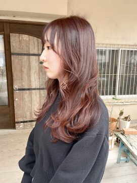 アヂト(adito) ロングレイヤー/カシスブラウン