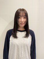 ユニコ(unico)&nbsp;ロング/レイヤー/ブリーチ/オリーブ