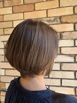 イブ ヘアーメイク(eve hair make)&nbsp;ブルーグレージュ×ショートボブ