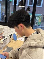 パーク(PAAQ) 【ryuto】刈り上げセンターパート/藤沢メンズカット