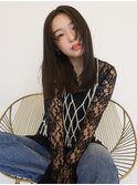 【tetote天王寺】黒髪レイヤーロングストレート