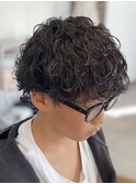 波巻きスパイラルメンズマッシュツイストパーマ辻堂
