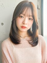 ◎ホワイトグレージュくせ毛風カールこなれヘアミニウルフ美髪
