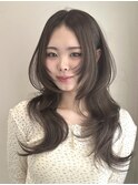 韓国風/レイヤー/小顔/前髪カット/髪質改善/グレージュ/透明感