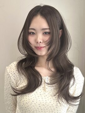 アンカーバイナチュラル(anchor by natural) 韓国風/レイヤー/小顔/前髪カット/髪質改善/グレージュ/透明感