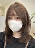 ハイライトカラーグレージュベージュケアブリーチダブルカラー
