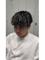 オーシャントーキョー 仙台(OCEAN TOKYO)&nbsp;ハイライト波巻きツイストスパイラルツーブロックメンズパーマ
