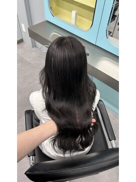 ノー バイ イオエ 西梅田(no. by ioe) ブリーチなしカラー/髪質改善/ミルクティーベージュ/小顔へア