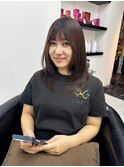 レイヤーカット_韓国スタイル_縮毛矯正