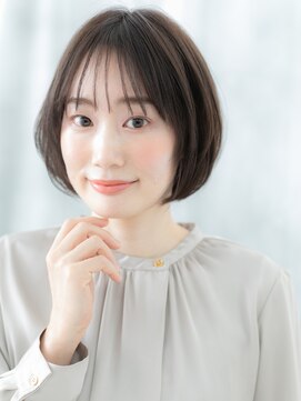 髪質改善グレーベージュヘルシースタイルr古河20代30代40代