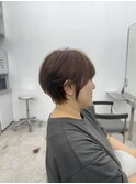 美髪シアーカラー髪質改善レイヤーカット切りっぱなしボブ
