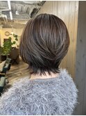 三宮 神戸 白髪ぼかし ウルフカット グレージュ 30代 40代 50代