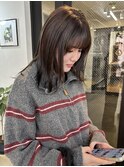 【天神.大名.今泉】前髪縮毛でストレスフリー！まろやかベージュ