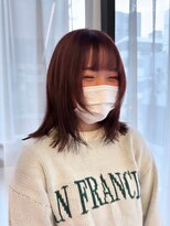 アコロン 吉祥寺(acoron.)&nbsp;顔まわりが可愛いレッドブラウンレイヤー 吉祥寺