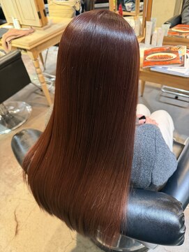 フリックヘアサロン 梅田茶屋町2号店(FLICK HAIR SALON) イルミナカラー/ピンクブラウン/艶髪/髪質改善トリートメント