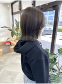 ぱつっとボブ / ブリーチなしグレージュ