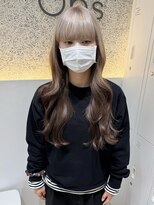 オプス 大名店(Ops)&nbsp;☆こなれ感ルーツカラー×ホワイトミルクティー×ブラウン