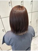 髪質改善水素イルミナカラーナチュラルブラウン鶴見駅渡辺りん