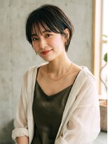 ヘアーメイクパウダー 天王寺寺田町店(Hair make powder) 大人ミニボブナチュラルボブ抜け感*20代30代40代50代*