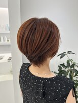 グラムヘアー(GLAM HAIR)&nbsp;マッシュショート×オレンジカラー