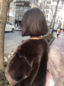 ヌイ 横浜(nui) パープルアッシュ_くすみカラーラベージュラベンダーピンク