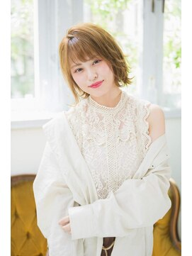 ネオリーブシェリエ 浅草店(Neolive cherie) 柔らか外ハネレイヤーボブ 2