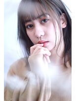 リッシュ(Hair&Eyelash Riche)&nbsp;ロブ/暗髪/愛されセミディ/レイヤーカット/抜け感セミディ/黒髪