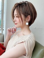アフロート ディル(AFLOAT D'L)&nbsp;【AFLOAT 晃輔】20代30代大人可愛いひし形ショートボブ 小顔丸み