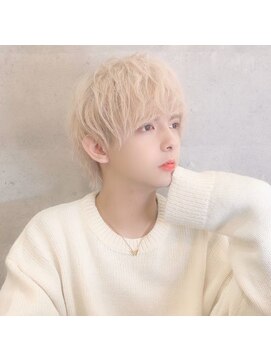 シン(syn) ハイトーンマッシュ ホワイトミルクティー