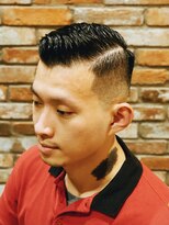 ヒロギンザバーバーショップ 丸の内店(HIRO GINZA BARBER SHOP)&nbsp;サイドパート×アイロンパーマ【東京/丸の内/大手町】