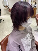 ビードロ 吉祥寺店(vi dro)&nbsp;ウルフカット×パープルデザインカラー×ニュアンスカラー
