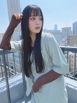 ルービック 高槻(Rubik's)&nbsp;ブルーブラック/ミニウルフシースルー前髪ワンホン韓国