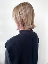 ヘアーアンドスパ フェリーチェ ミチ 野田屋町店(HAIR&SPA felice MICHI)&nbsp;【felice MICHI島田和也】ハイトーンぱつっとボブ